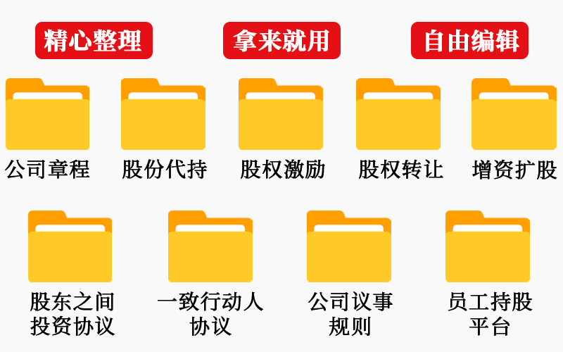 公司必备文书范本库：专家级股权设计与治理文件合集-图片1